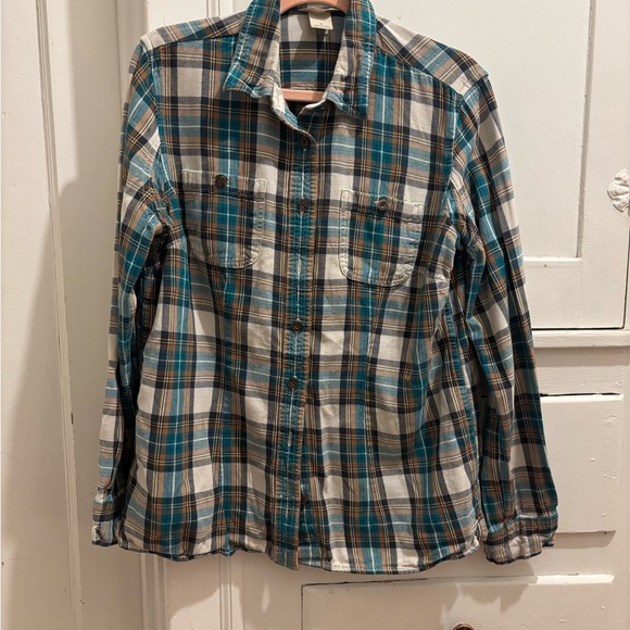 Duluth Trading Co Other - Duluth Trading Co Blue and White Plaid Casual Shirt